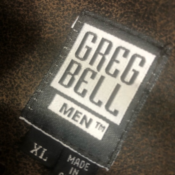 Vintage Greg Bell Bomber Jacket with collar. Men’s size XL-100% Genuine Leather - Picture 3 of 14